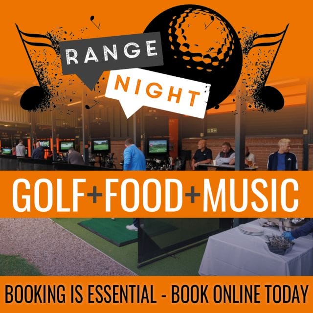 Book your place NOW for Monday 3rd June. Our Range party nights have been very popular so make sure you book online to avoid disappointment. 
Come down and enjoy an evening of Music, great food and the fantastic Trackman range. See you there 😀⛳⭐🏆
